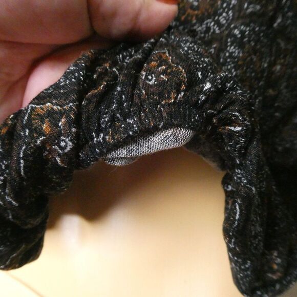 Free People Boat Neck Diamond Print Open Back Top - Picture 5 of 10